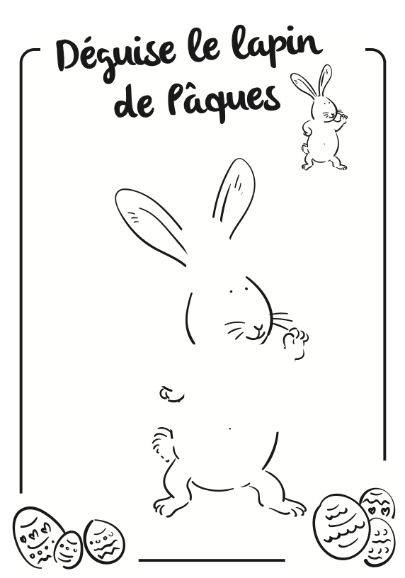 Lapin de Pâques à déguiser