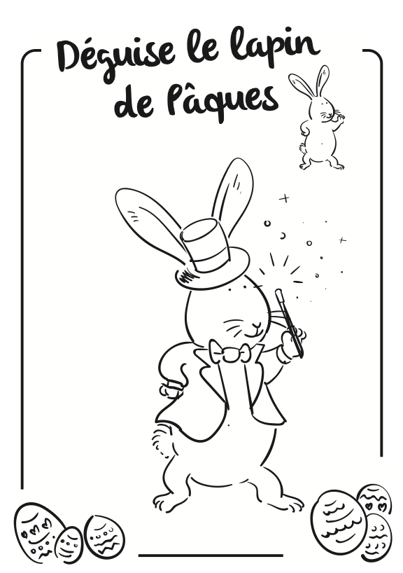 Lapin de Pâques magicien